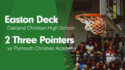 2 Three Pointers vs Plymouth Christian Academy 
