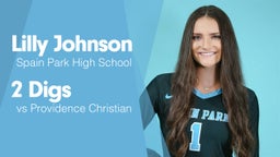 2 Digs vs Providence Christian