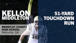 51-yard Touchdown Run vs Atkinson County 