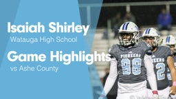 Game Highlights vs Ashe County
