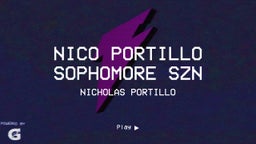 Nico Portillo Sophomore szn 