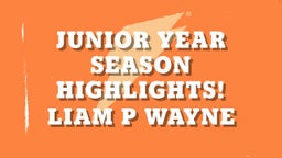 Junior Year Season Highlights!