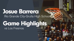 Game Highlights vs Los Fresnos 