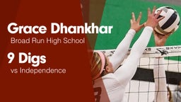 9 Digs vs Independence 