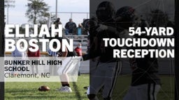 54-yard Touchdown Reception vs East Davidson 