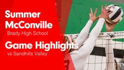 Game Highlights vs Sandhills Valley