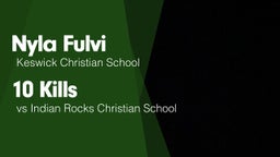 10 Kills vs Indian Rocks Christian School