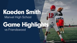 Game Highlights vs Friendswood 