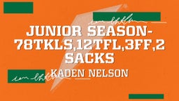 Junior Season-78Tkls,12TFL,3FF,2Sacks