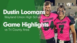 Game Highlights vs Tri County Area 