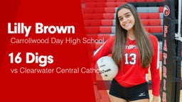 16 Digs vs Clearwater Central Catholic 