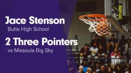 2 Three Pointers vs Missoula Big Sky 