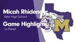 Game Highlights vs Riesel 