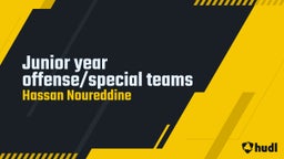Junior year offense/special teams