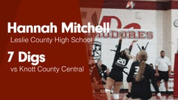 7 Digs vs Knott County Central