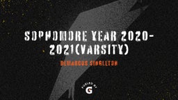 Sophomore Year 2020-2021(Varsity)
