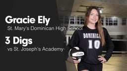 3 Digs vs St. Joseph's Academy