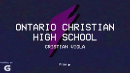 Cristian Viola's highlights Ontario Christian High School