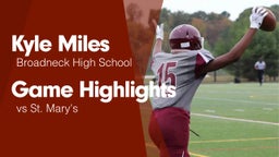 Game Highlights vs St. Mary's 