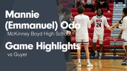 Game Highlights vs Guyer 