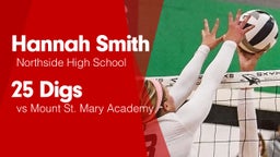 25 Digs vs Mount St. Mary Academy