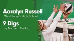 9 Digs vs Northern Guilford