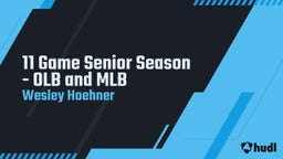 11 Game Senior Season - OLB and MLB