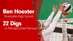 22 Digs vs Ramapo  (East Ramapo CSD)