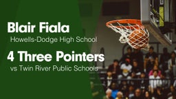 4 Three Pointers vs Twin River Public Schools