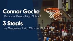 3 Steals vs Grapevine Faith Christian School