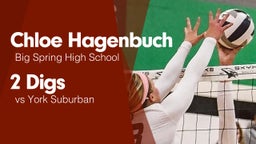 2 Digs vs York Suburban