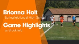 Game Highlights vs Brookfield