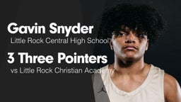 3 Three Pointers vs Little Rock Christian Academy 