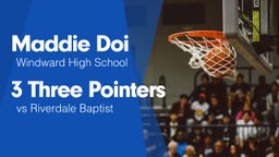 3 Three Pointers vs Riverdale Baptist 