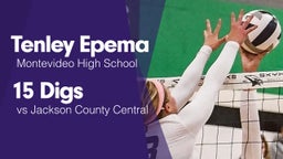 15 Digs vs Jackson County Central 