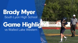 Game Highlights vs Walled Lake Western 