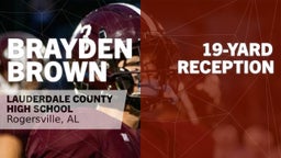 19-yard Reception vs Colbert County 