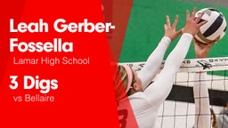 3 Digs vs Bellaire