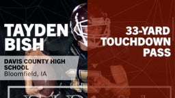 33-yard Touchdown Pass vs Iowa Falls/Alden 