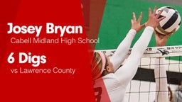 6 Digs vs Lawrence County 