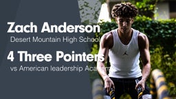 4 Three Pointers vs American leadership Academy
