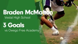 3 Goals vs Owego Free Academy 