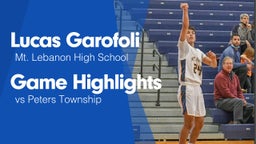 Game Highlights vs Peters Township 