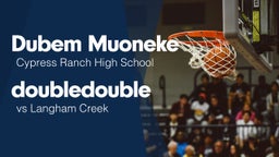 Double Double vs Langham Creek 