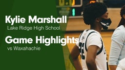 Game Highlights vs Waxahachie 