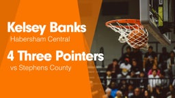 4 Three Pointers vs Stephens County 
