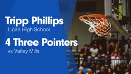4 Three Pointers vs Valley Mills 