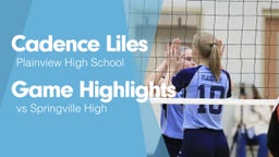 Game Highlights vs Springville High