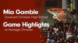 Game Highlights vs Heritage Christian 