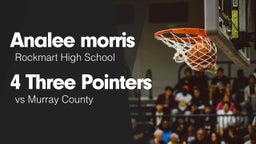 4 Three Pointers vs Murray County 